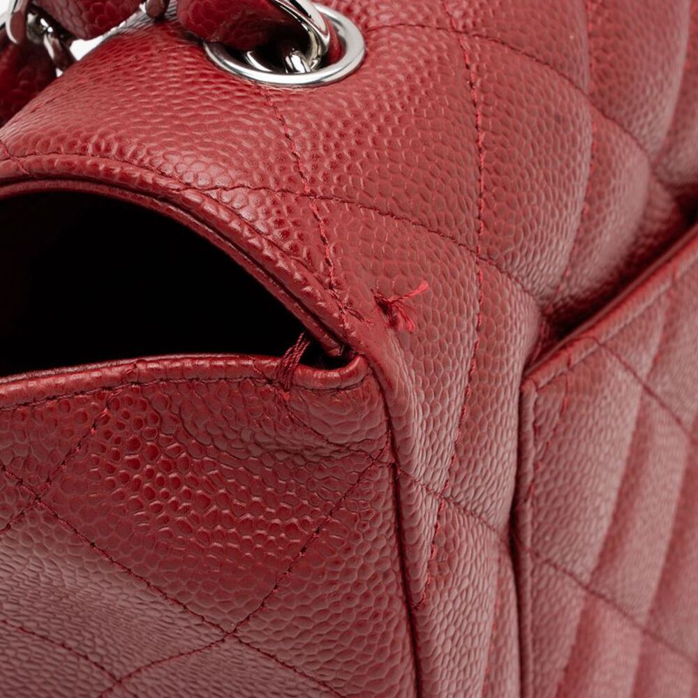 Chanel Caviar Leather Classic Jumbo Single Flap Bag - Picture 13 of 14
